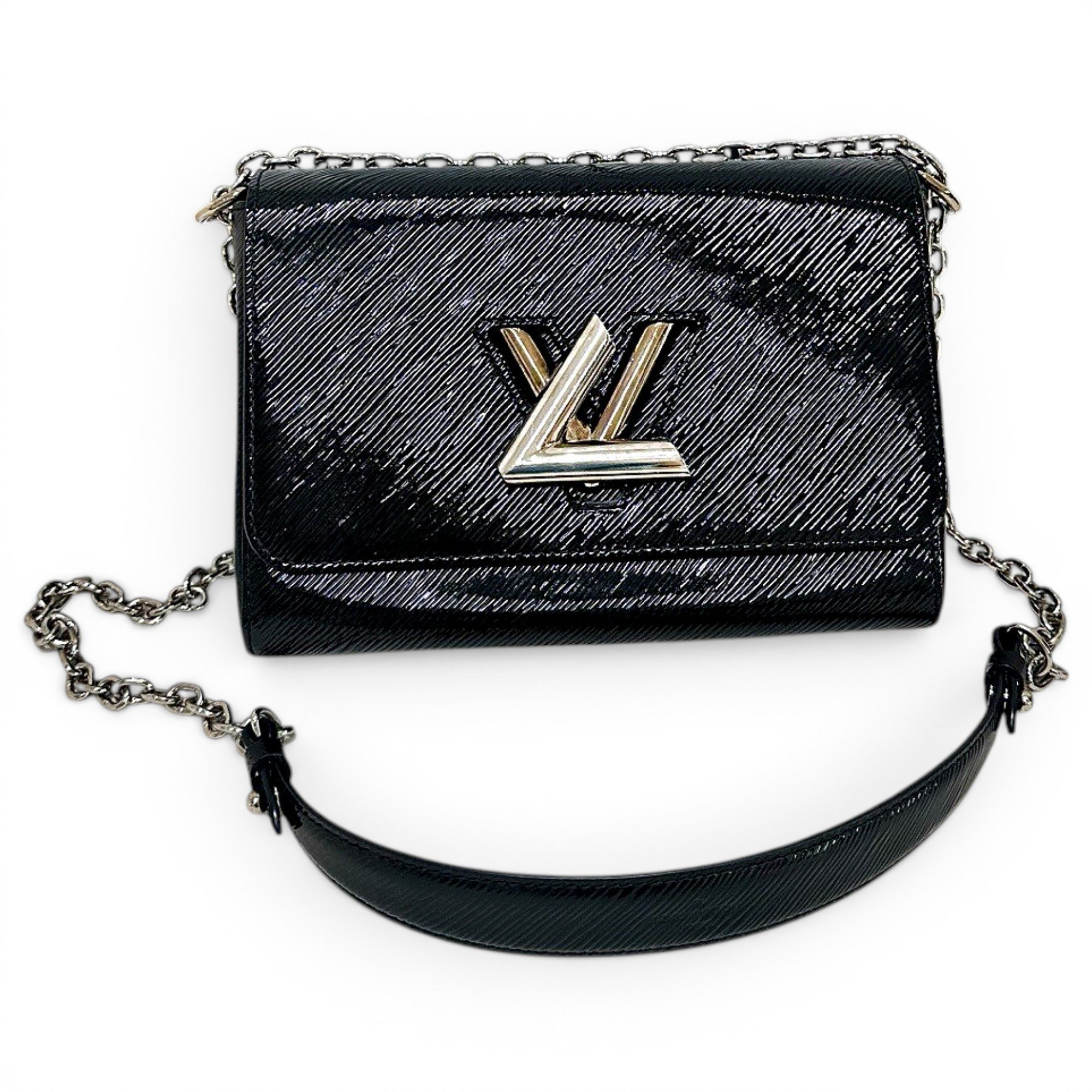 Twist leather handbag