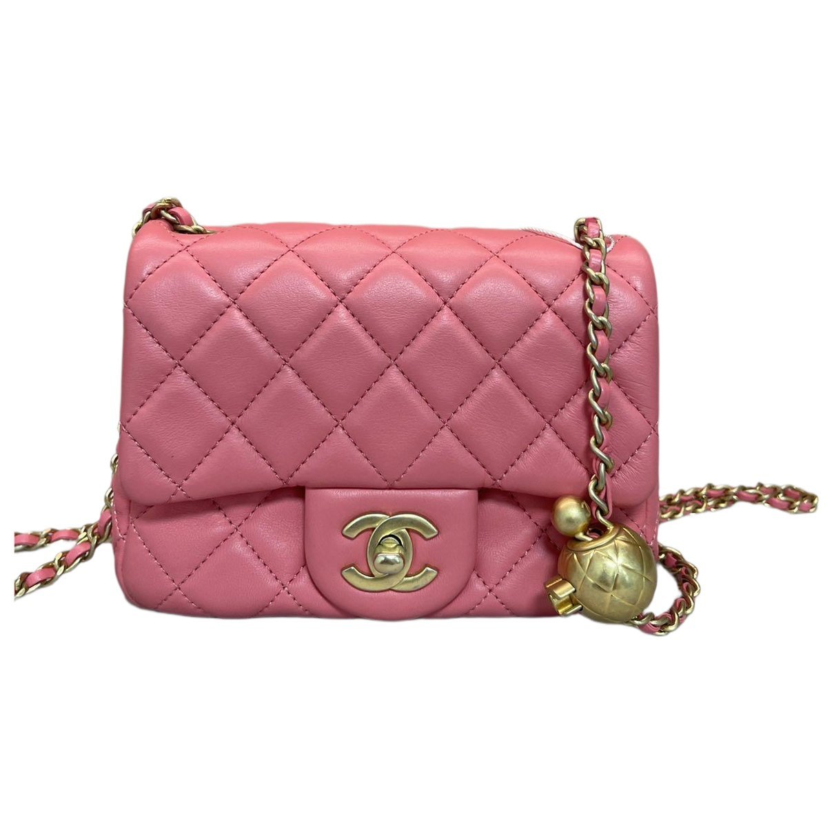 Trendy CC Flap leather handbag