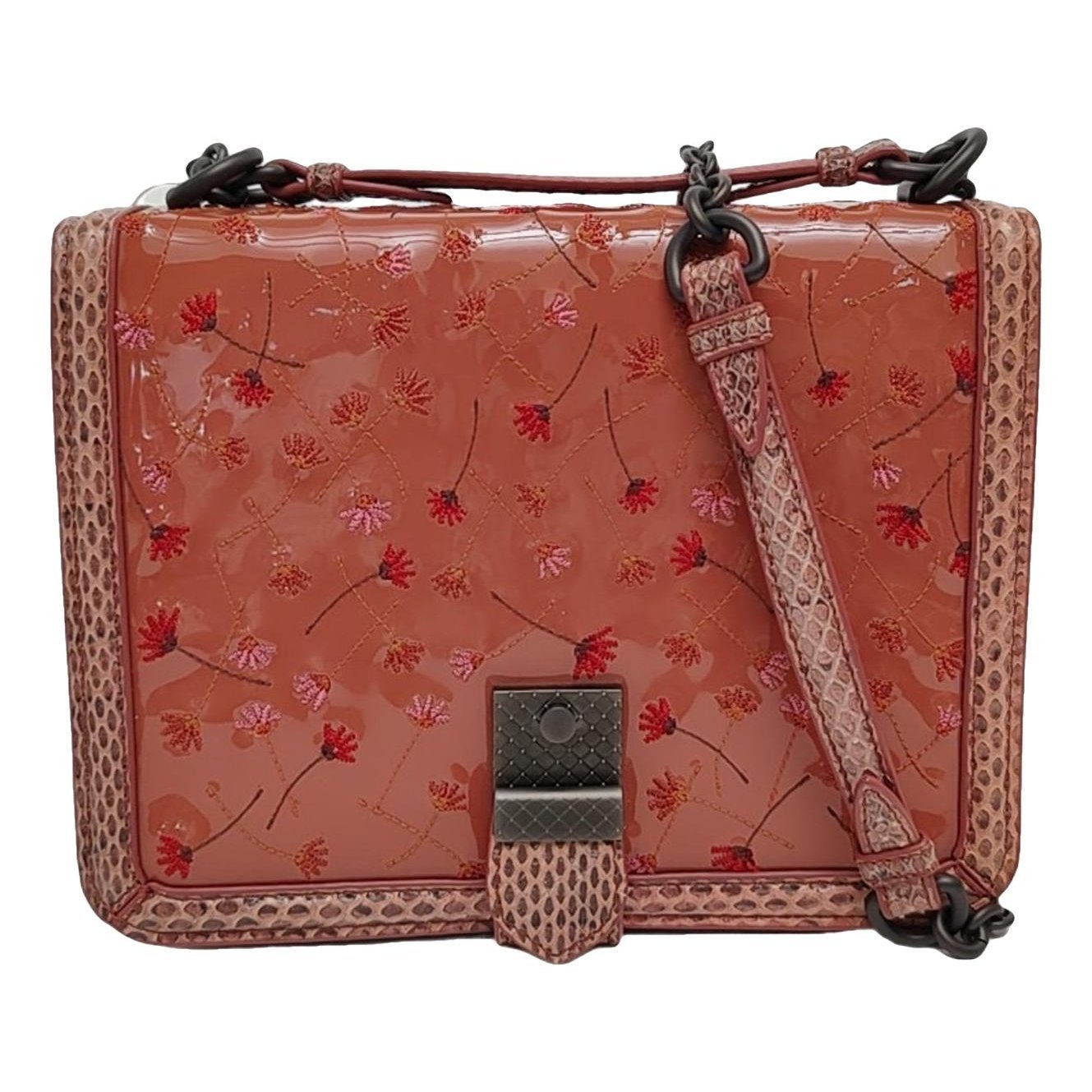 Patent leather handbag