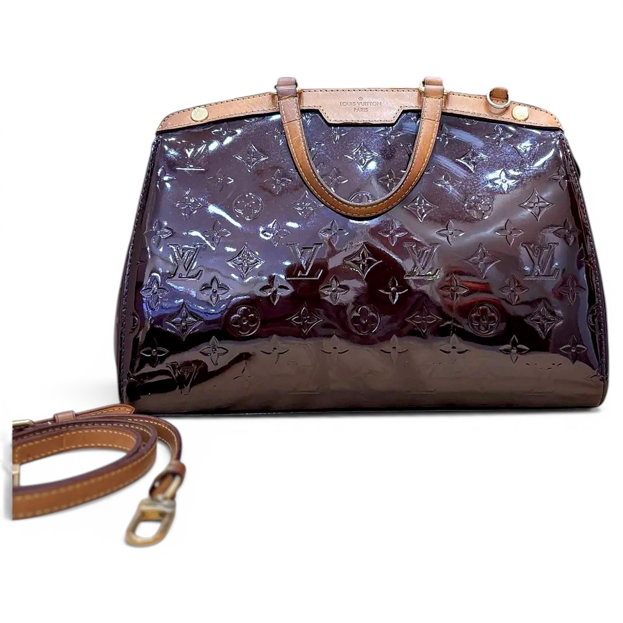 Bréa patent leather handbag