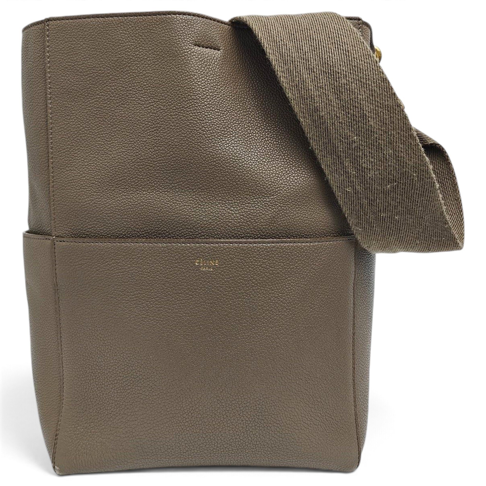 Seau Sangle leather handbag
