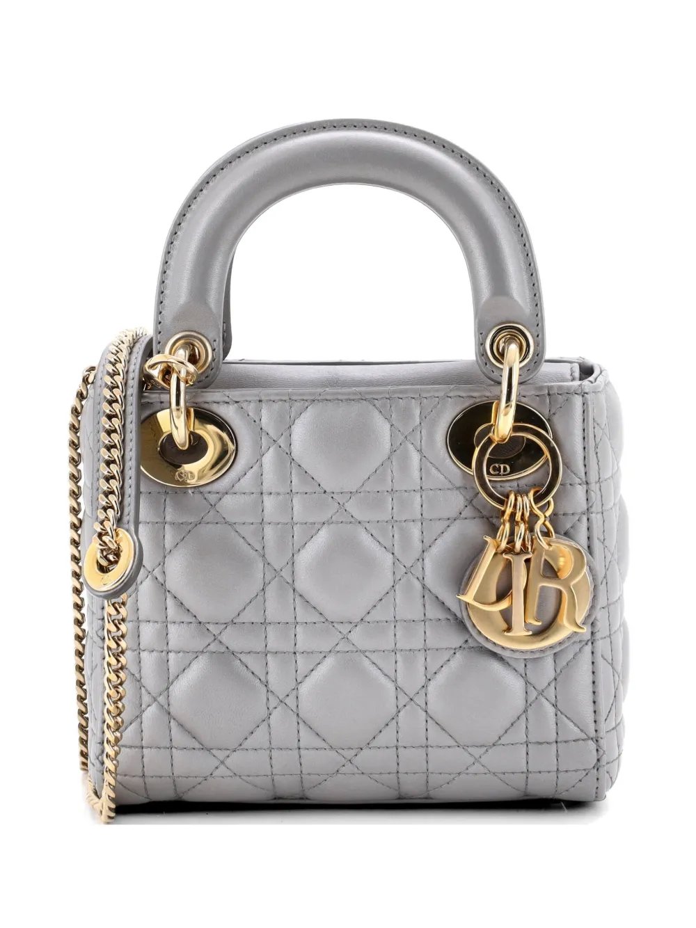 Lady Dior Chain Bag Cannage Quilt Lambskin Mini satchel