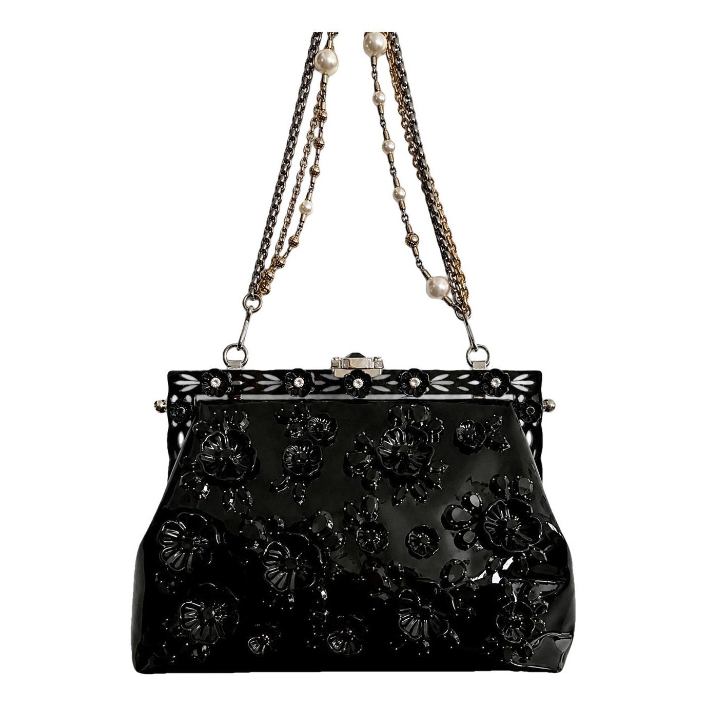 Patent leather handbag