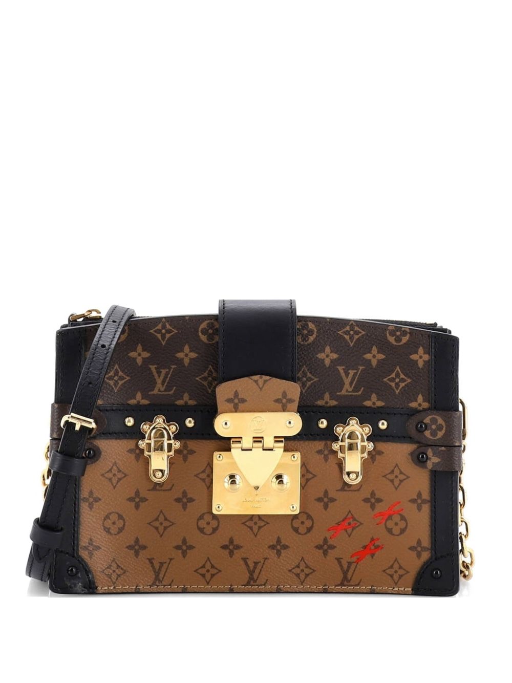 Trunk Reverse Monogram Canvas clutch bag