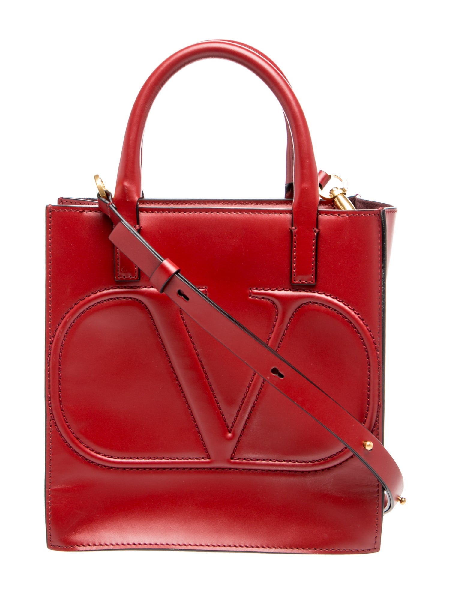 Valentino Leather Top Handle Bag