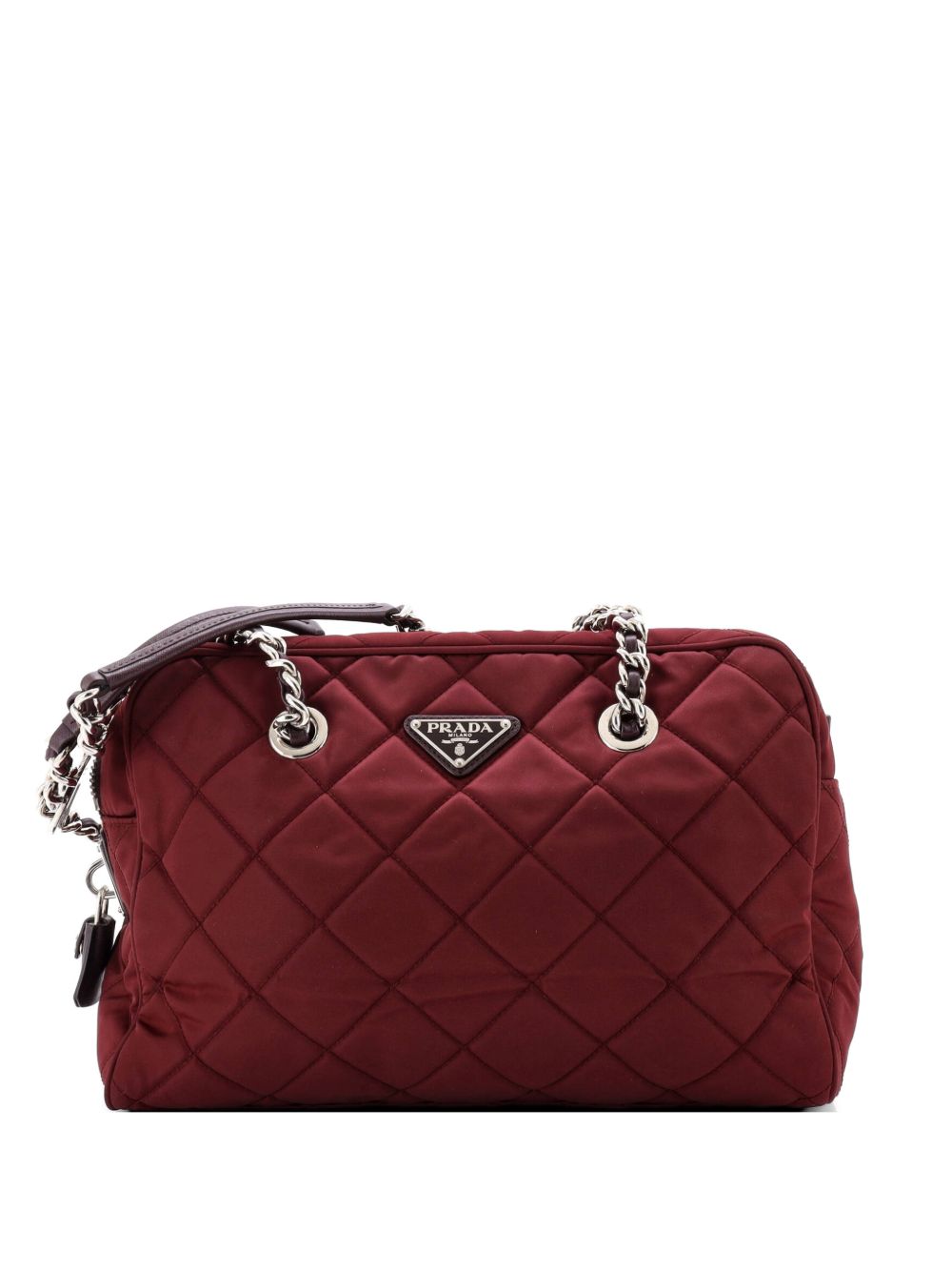 Prada Chain Quilted Tessuto Medium shoulder bag