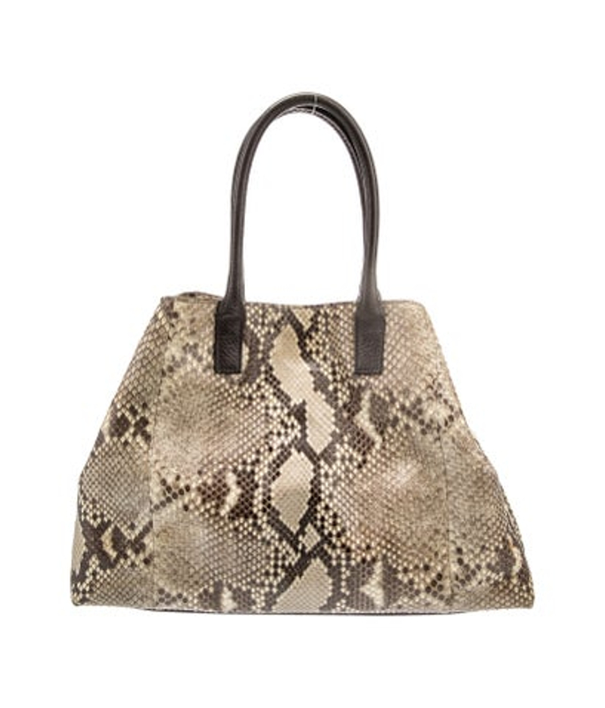 Akris Snakeskin Top Handle Bag
