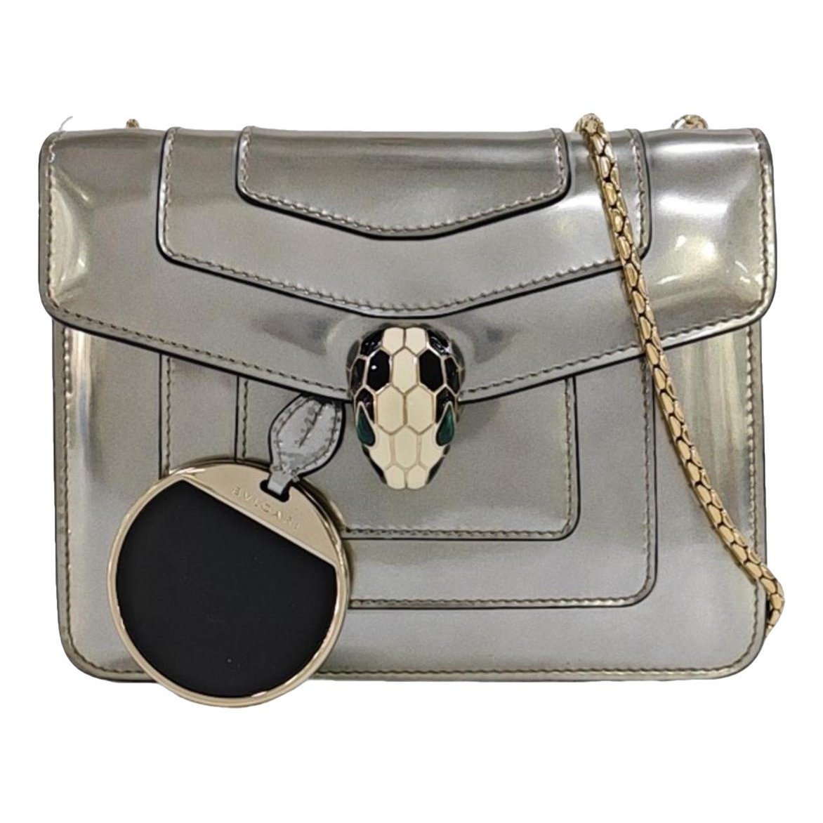 Serpenti patent leather handbag