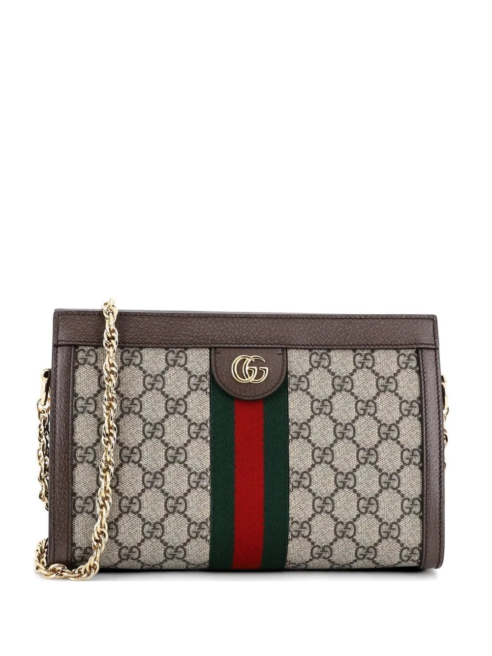 Ophidia Chain Shoulder Bag GG Coated Canvas Small crossbody bag