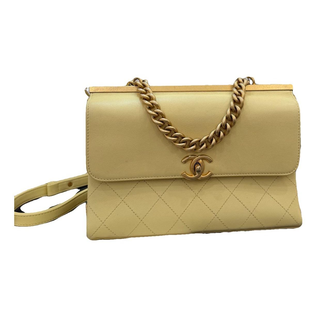 Trendy CC Flap leather handbag