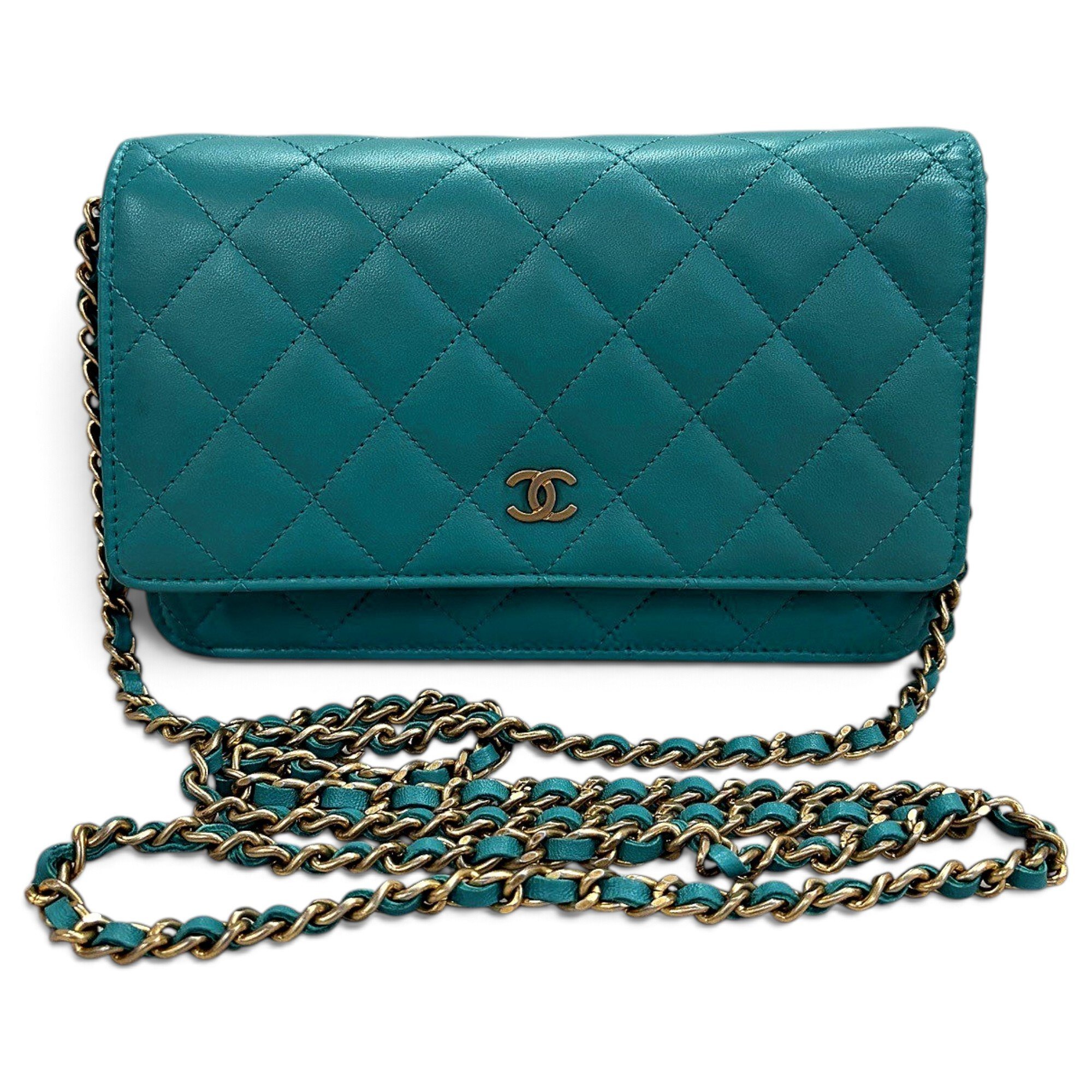 Wallet On Chain Timeless/Classique leather crossbody bag