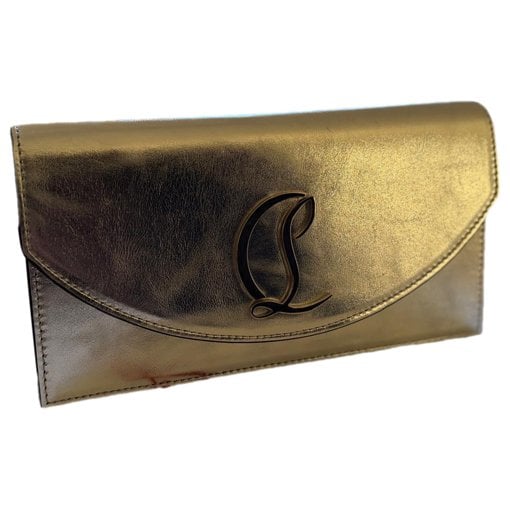 Leather clutch bag