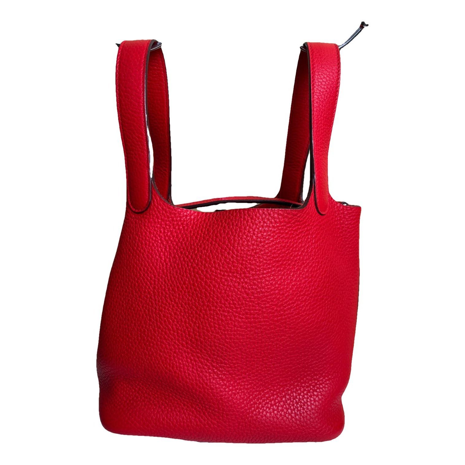 Picotin leather tote