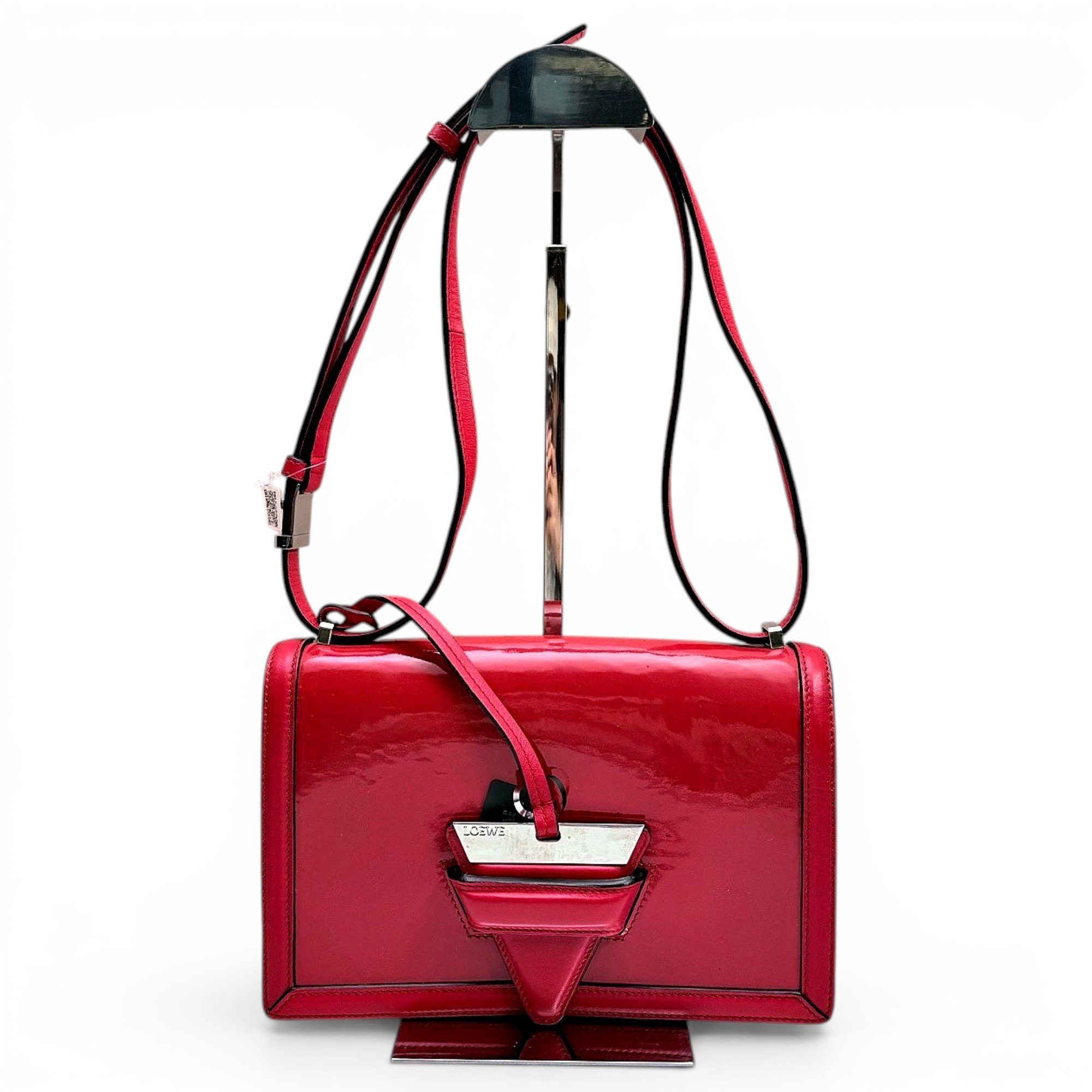Barcelona patent leather handbag