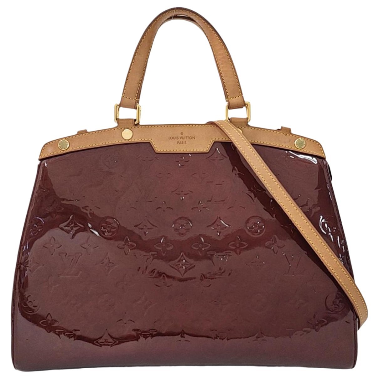 Bréa patent leather handbag