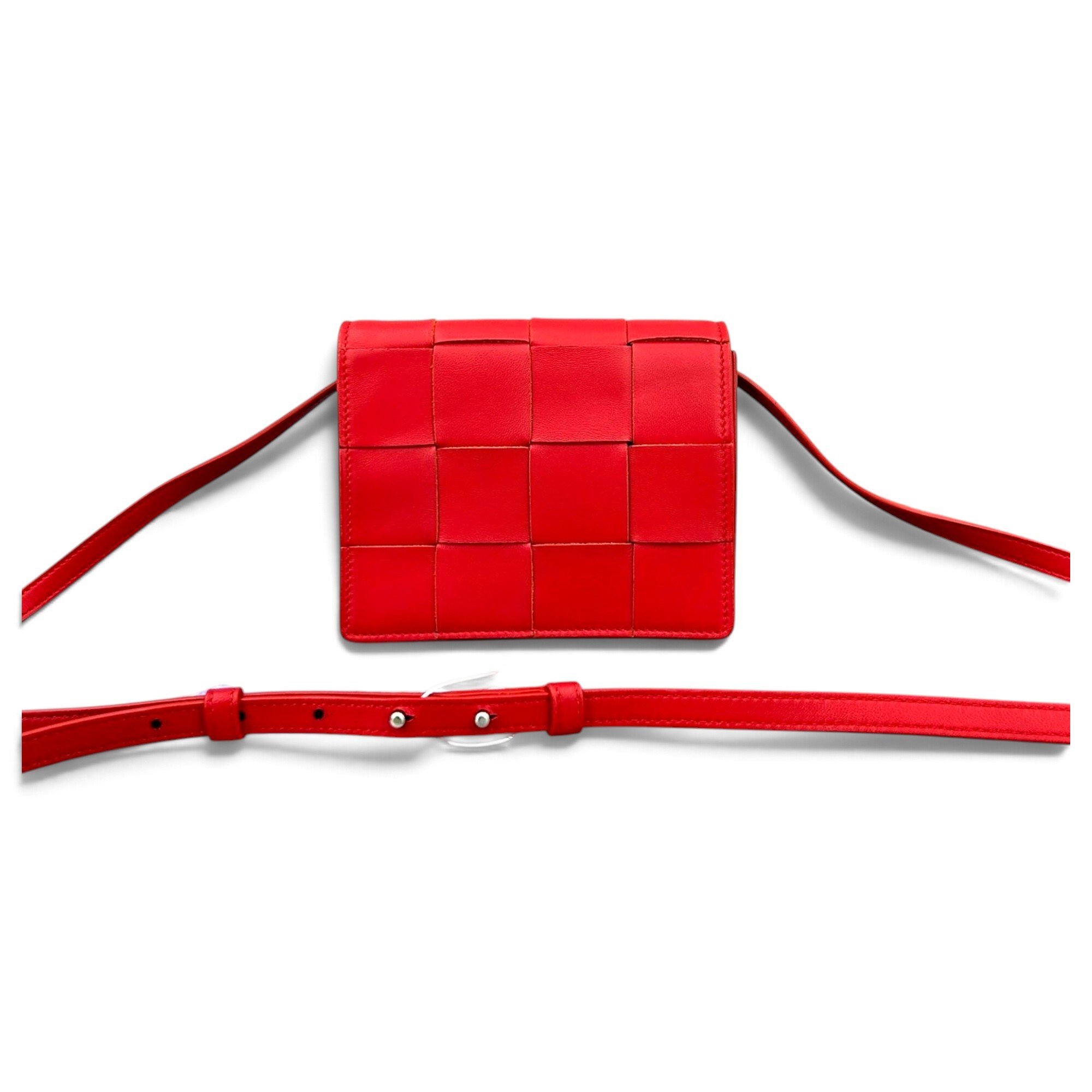 Cassette leather crossbody bag