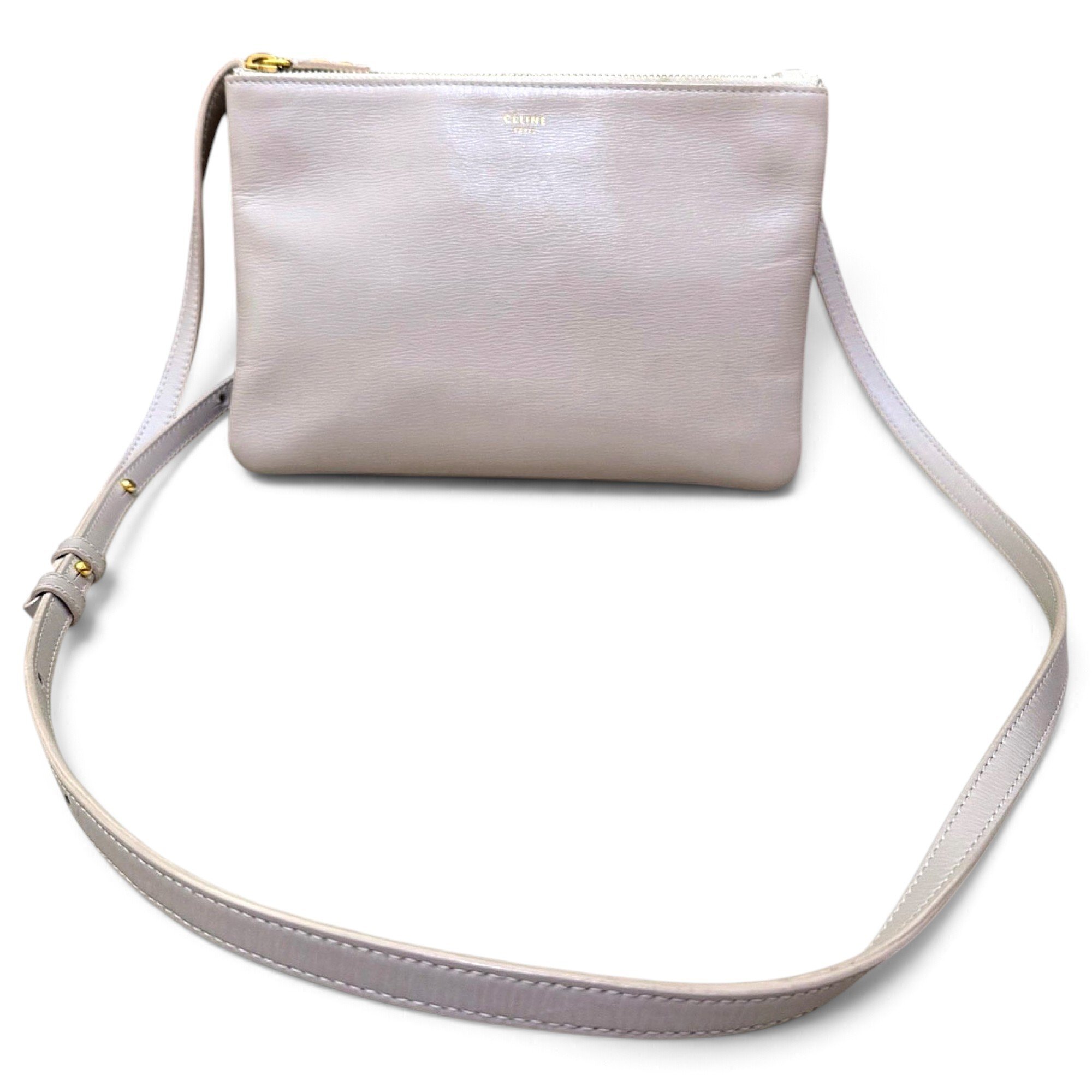 Trio leather crossbody bag