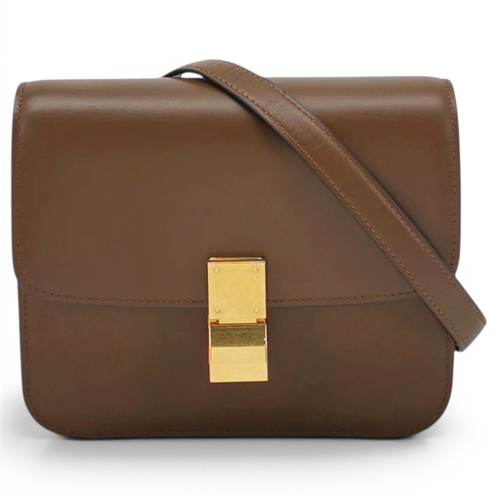 Classic leather crossbody bag