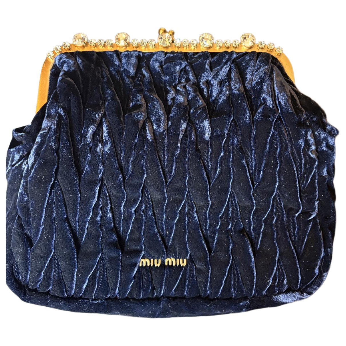 Velvet clutch bag