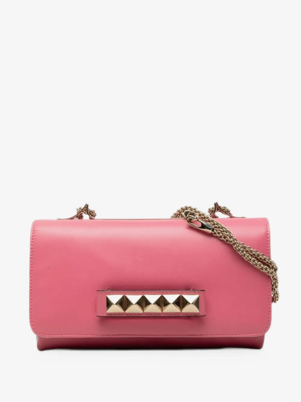 2000-2017 Leather Rockstud Va Va Voom Clutch on Chain crossbody bag