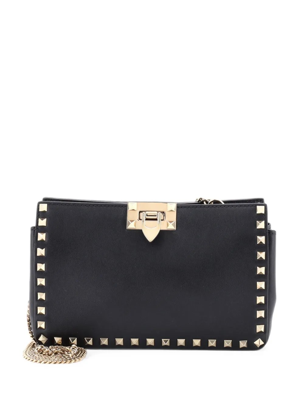 Rockstud Flip Lock Chain Crossbody Leather Small clutch bag