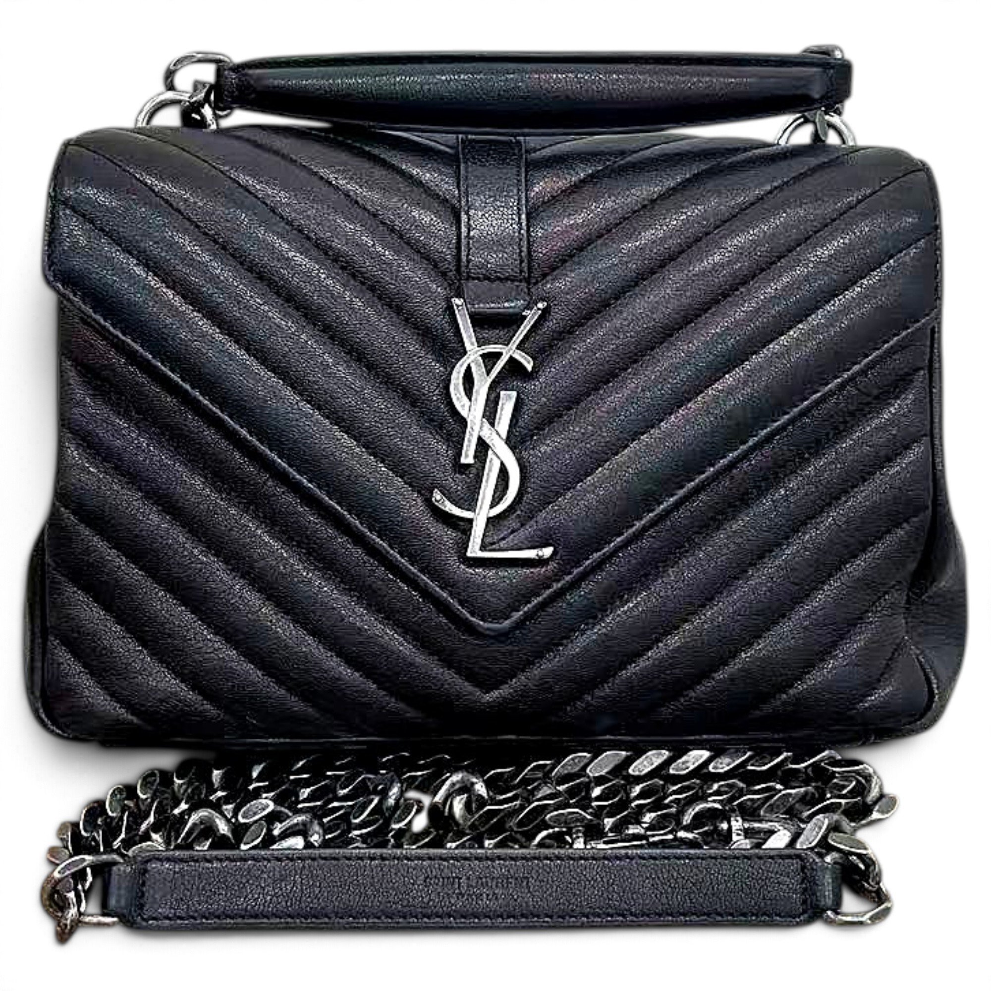 Collége monogramme leather handbag