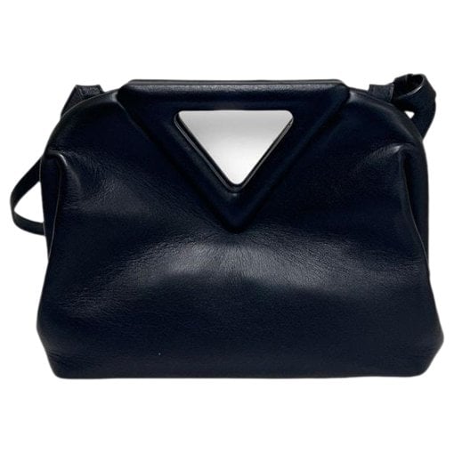 Leather clutch bag