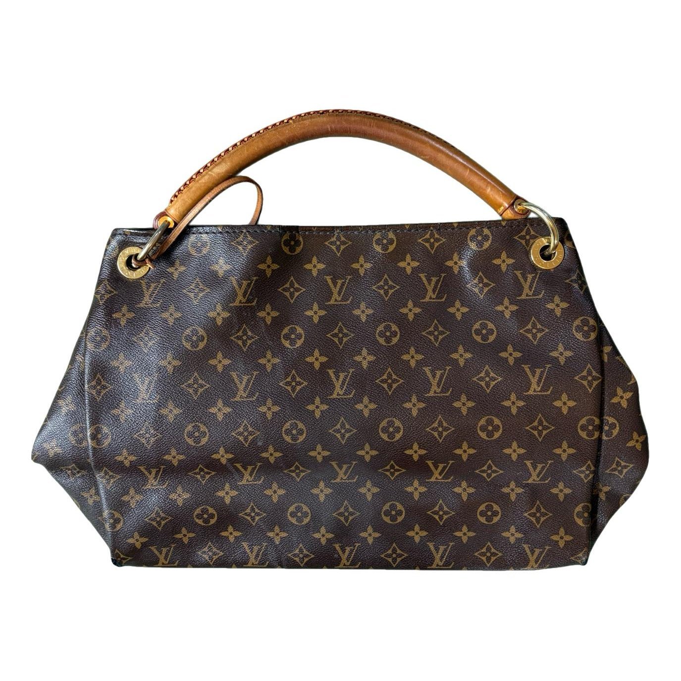 Artsy leather handbag