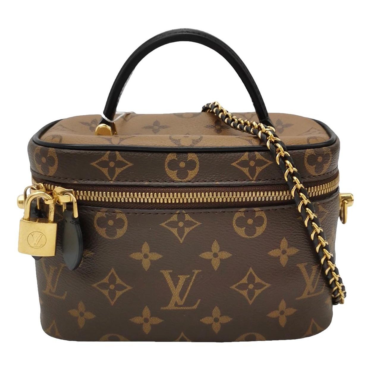 Vanity leather handbag