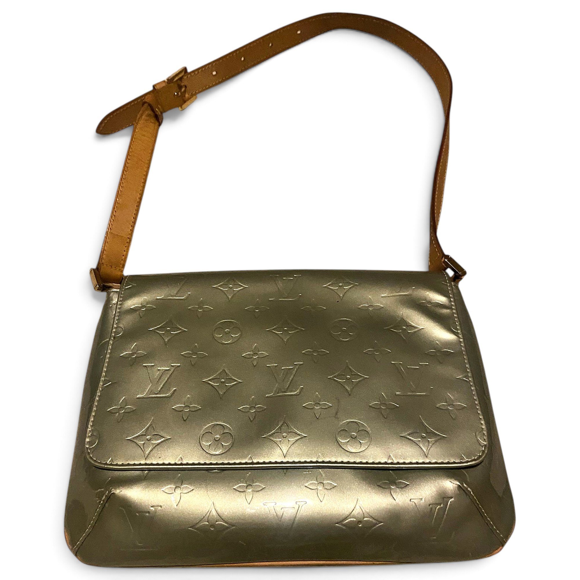 Thompson patent leather handbag