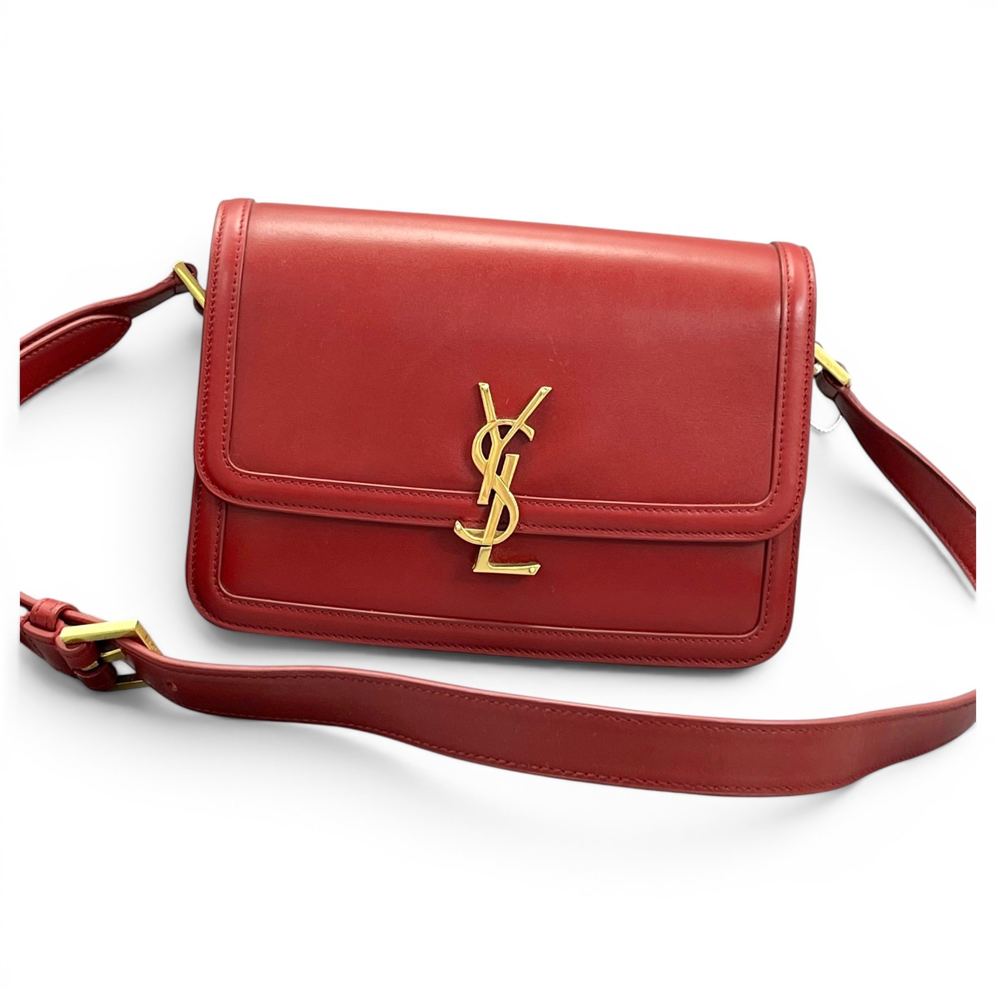 Solférino leather handbag