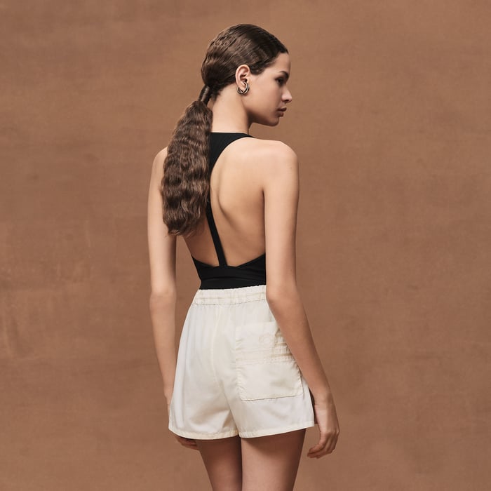 Blanc Cassé Embroidered Shorts