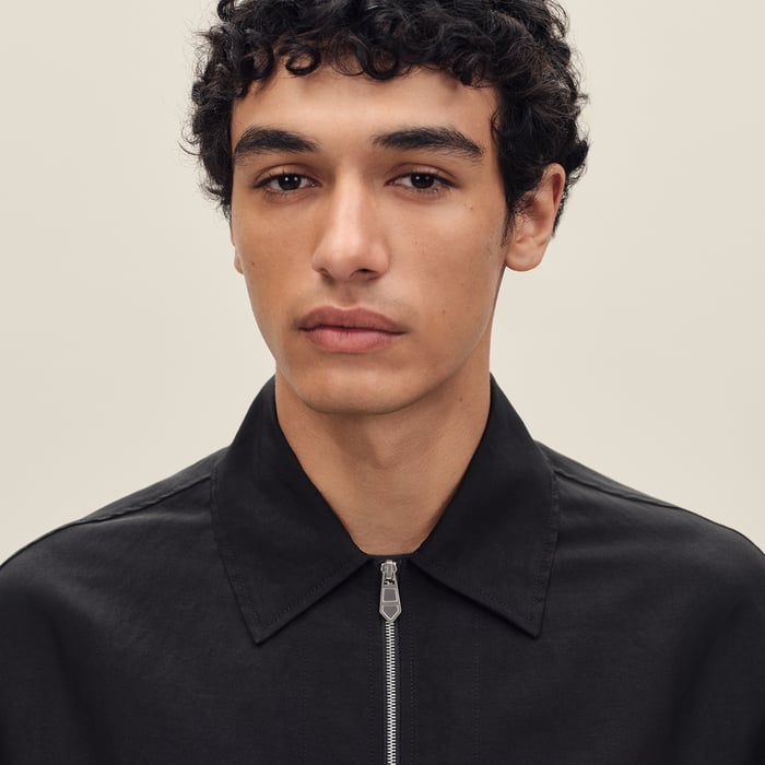 Noir Short-sleeve Overshirt