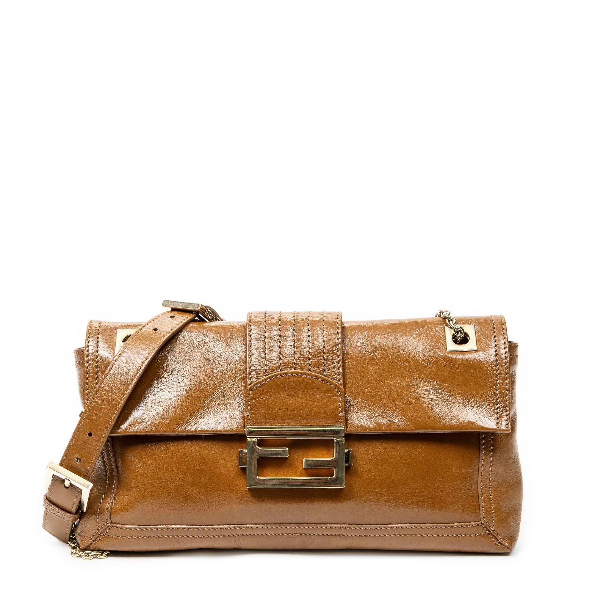Baguette leather handbag