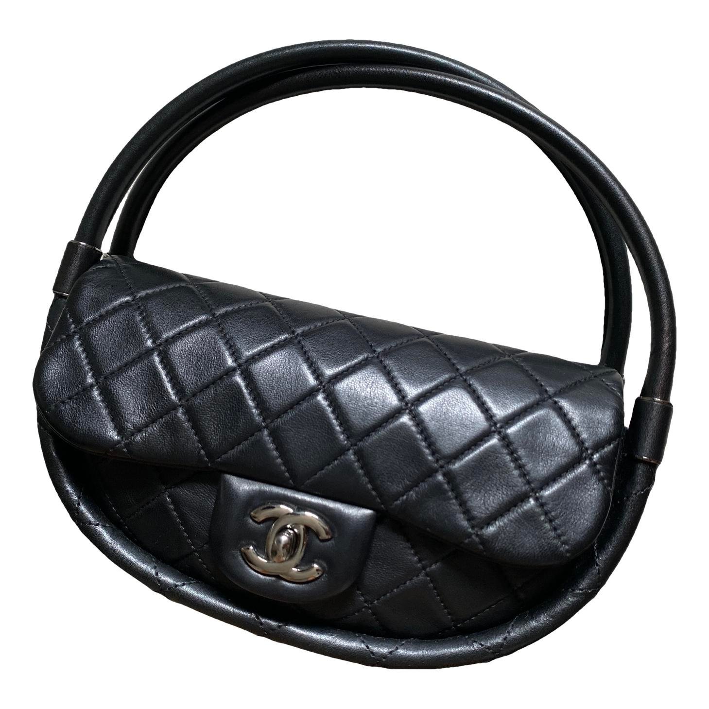 Hula Hoop leather handbag