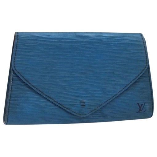Leather clutch bag