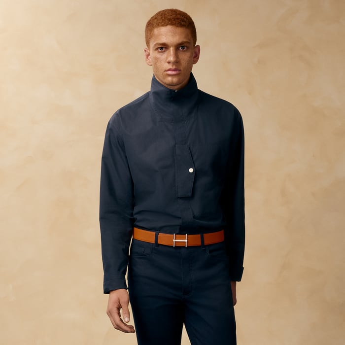 Swing Belt Buckle & Reversible Leather Strap 32 MM