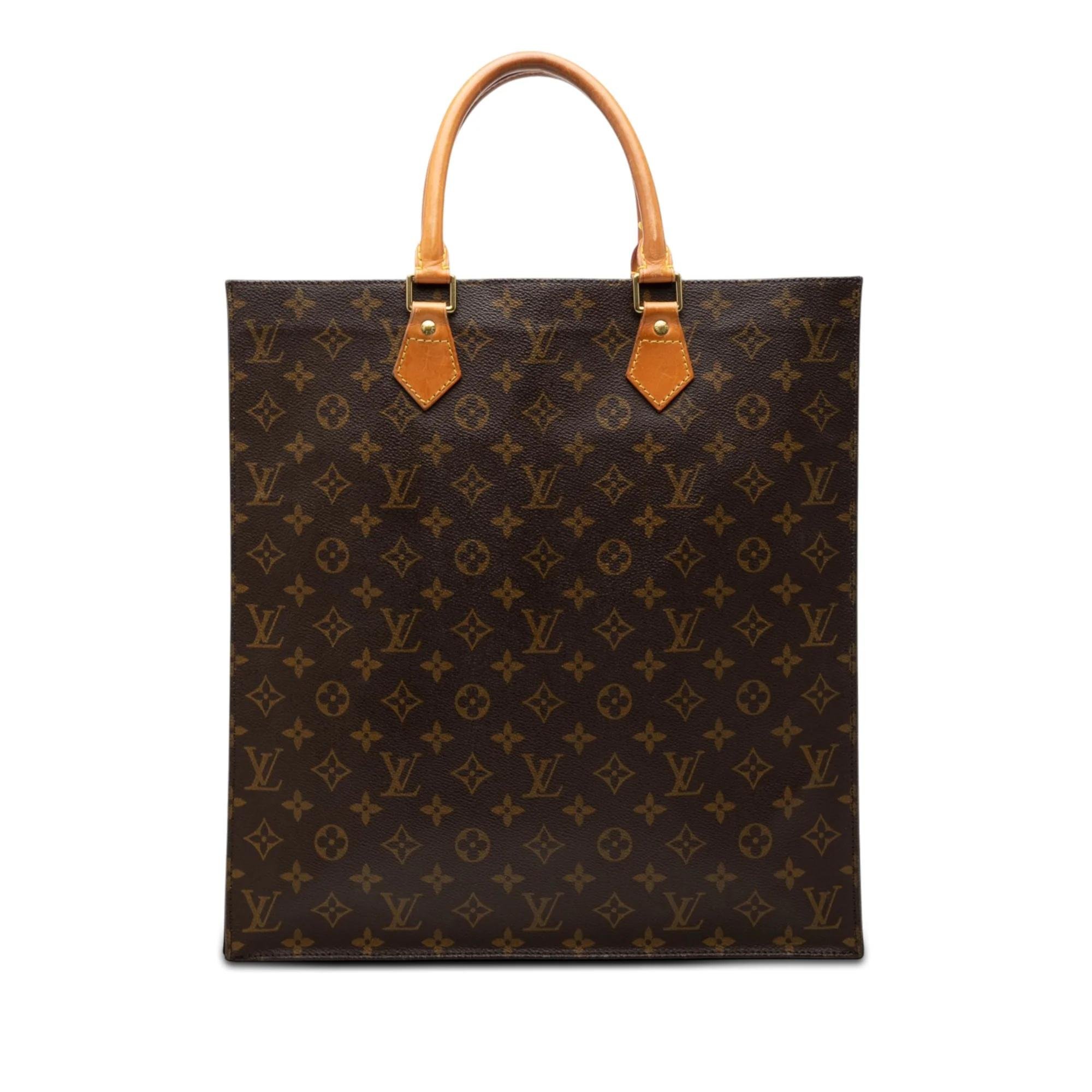 Plat leather tote