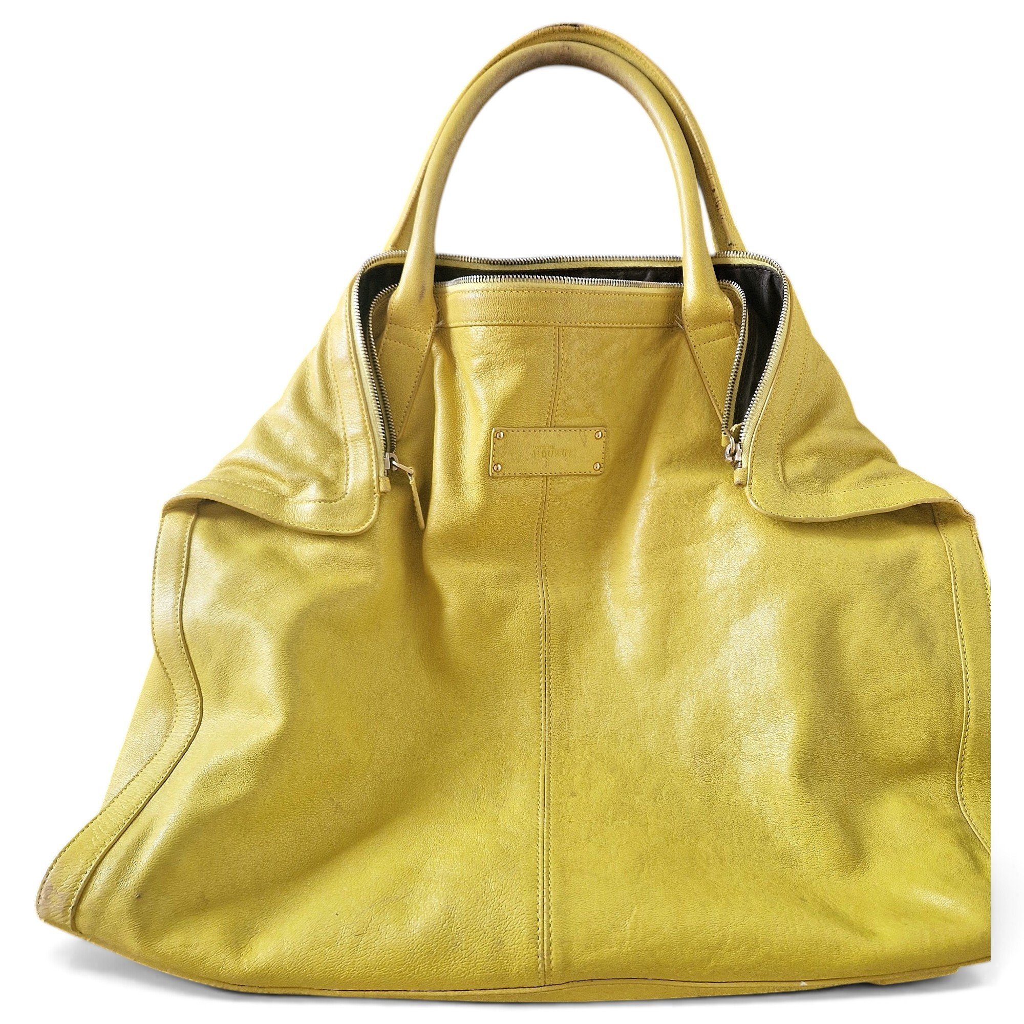 Manta leather handbag