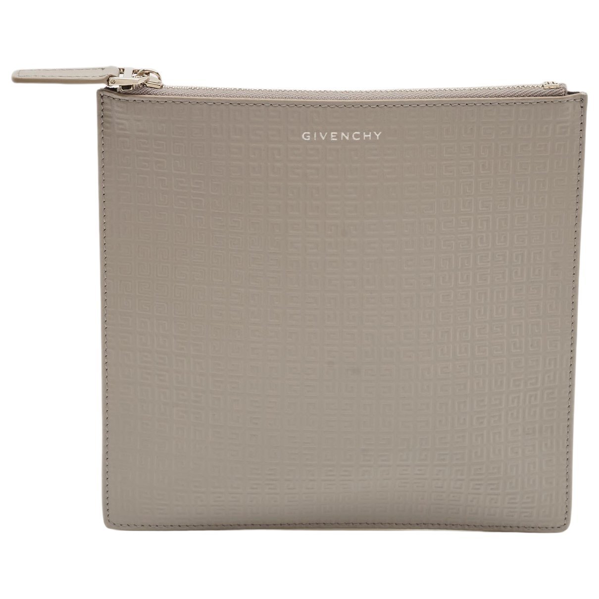 Leather clutch bag