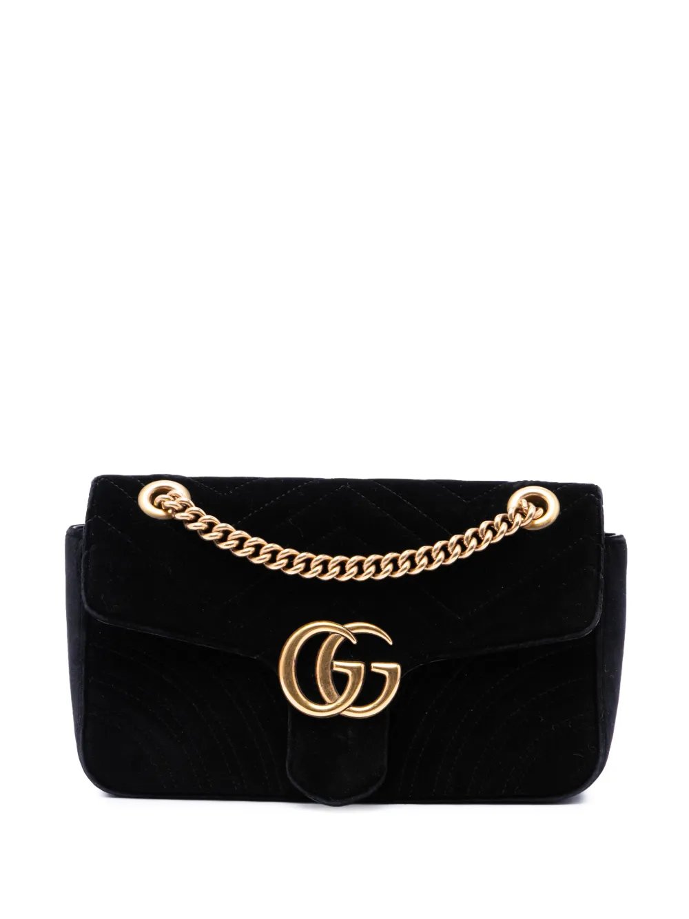 2016-2026 Medium GG Marmont Matelasse Velvet shoulder bag