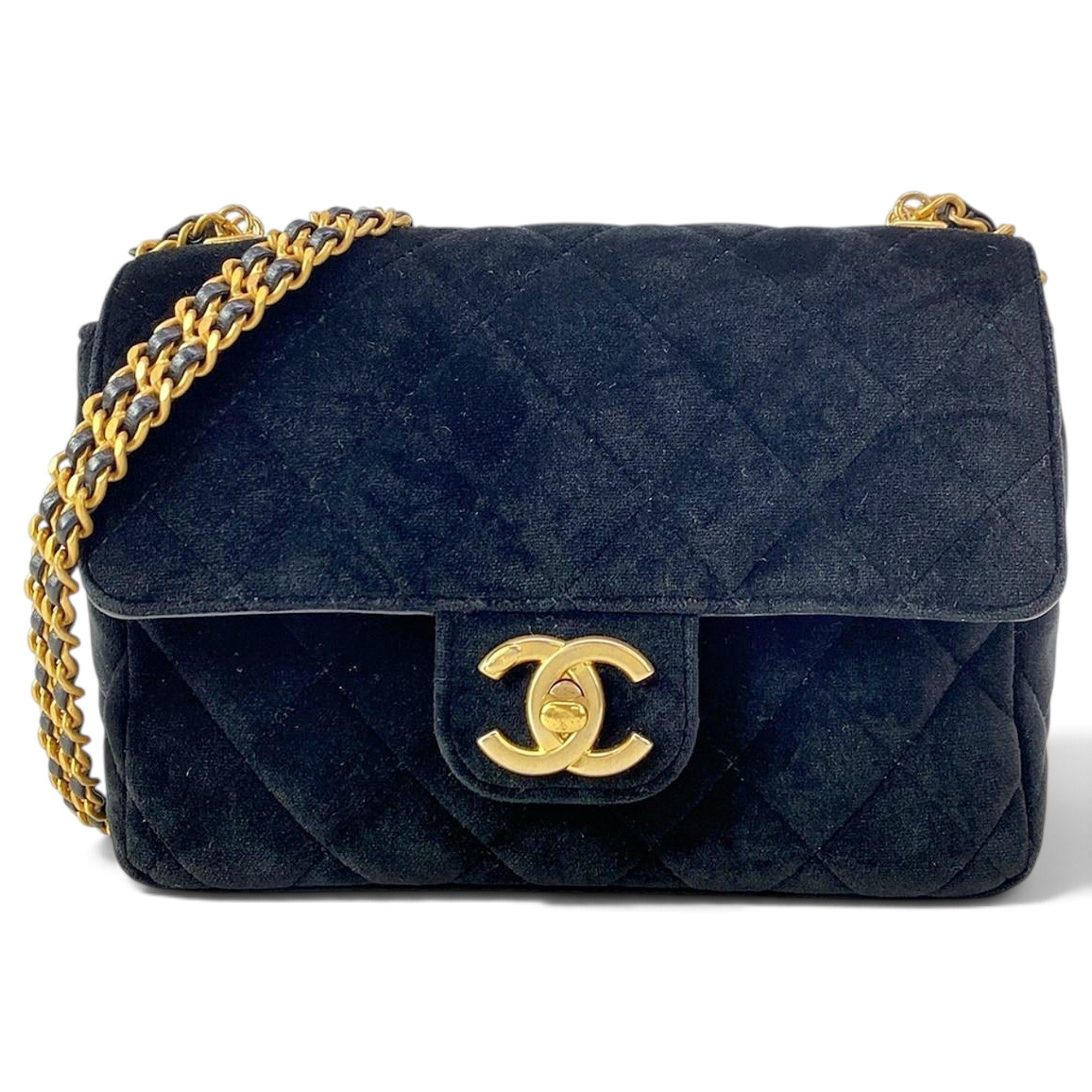 Velvet handbag
