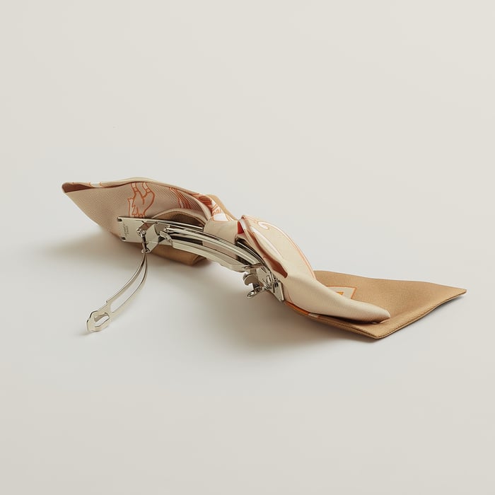 Beige Palomino "Ex-libris" Grenelle Hair Clip