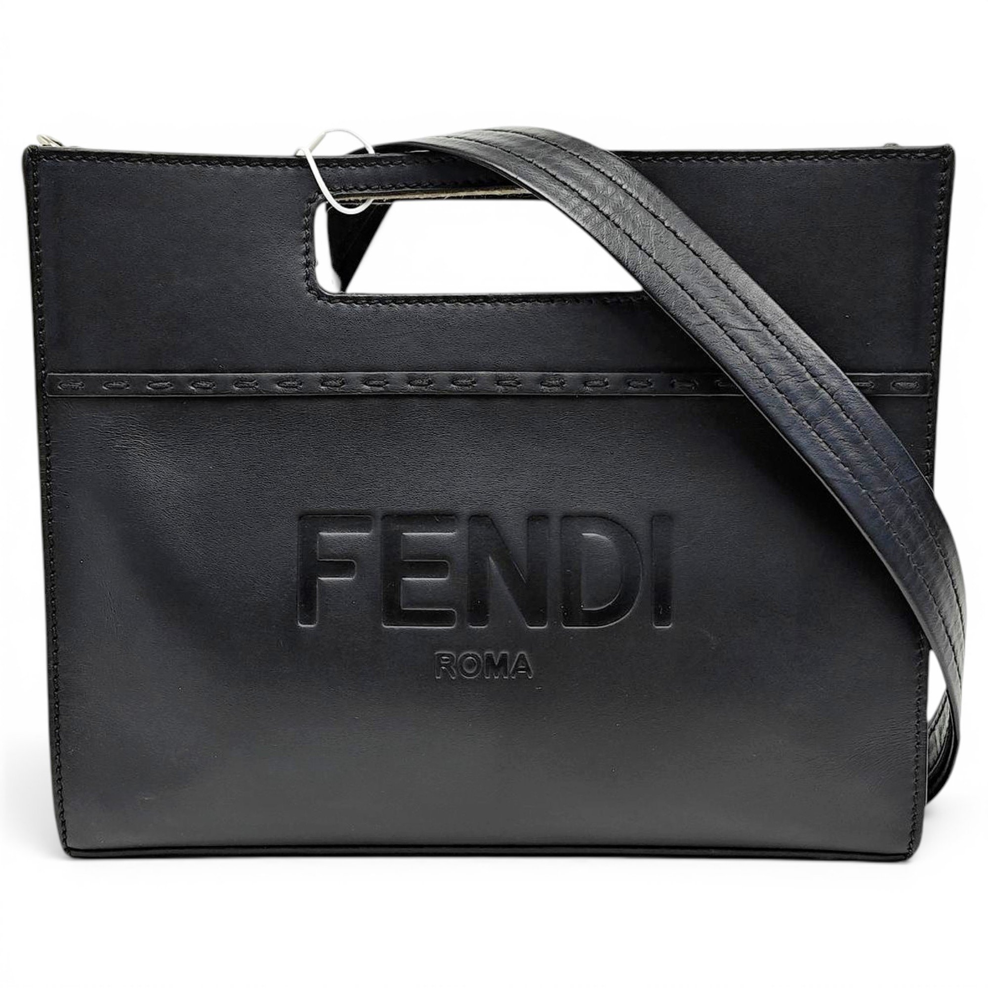Peekaboo defender leather handbag