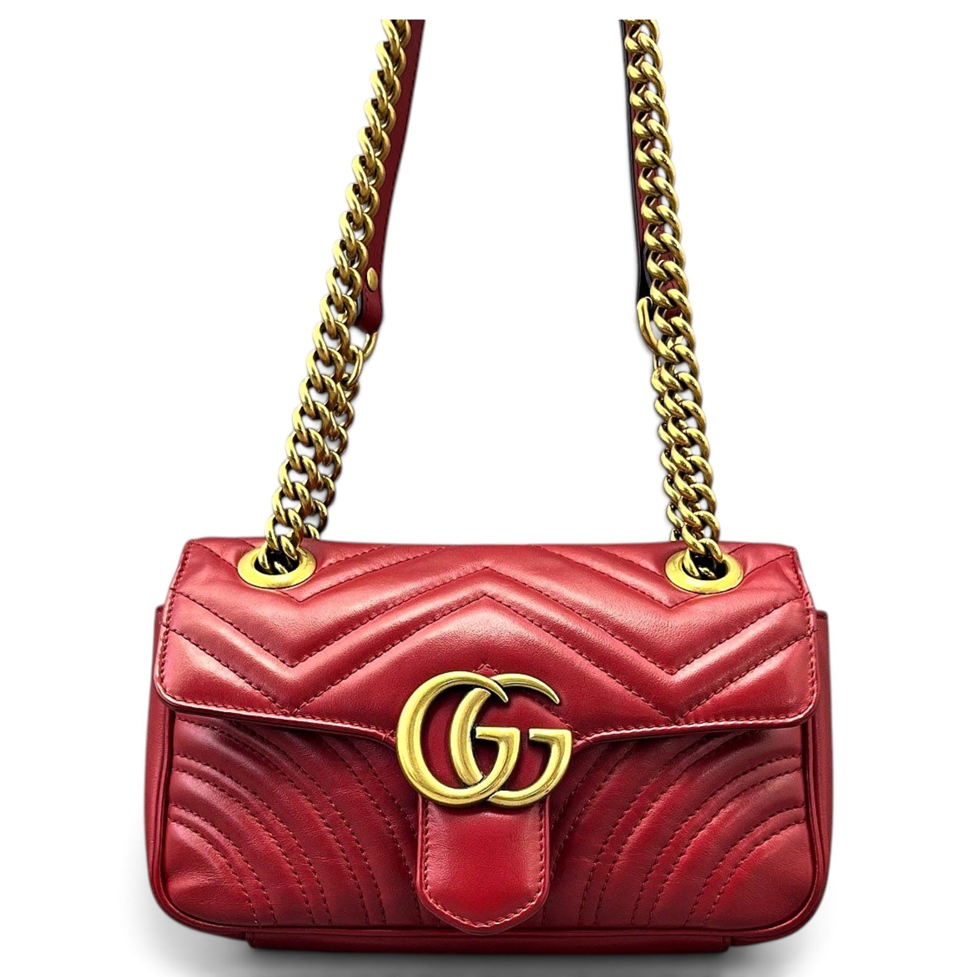 GG Marmont Flap leather crossbody bag