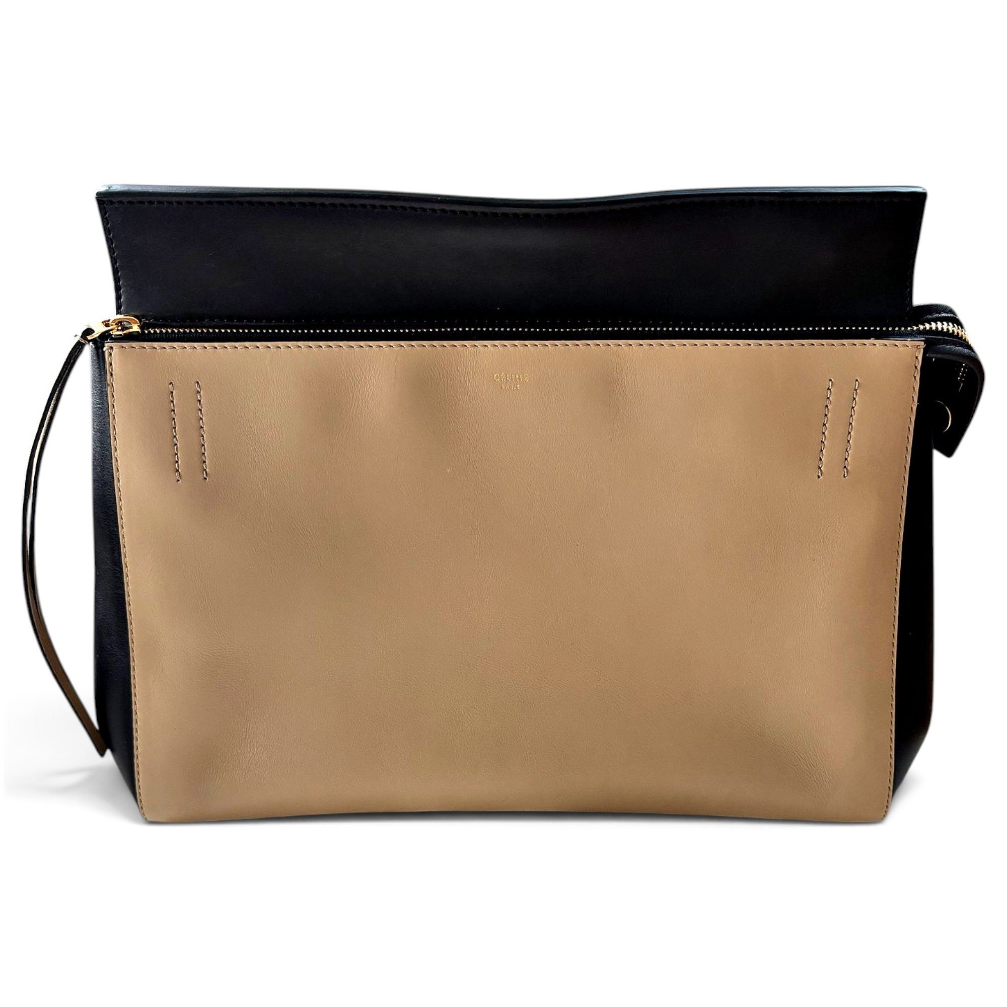 Edge leather handbag