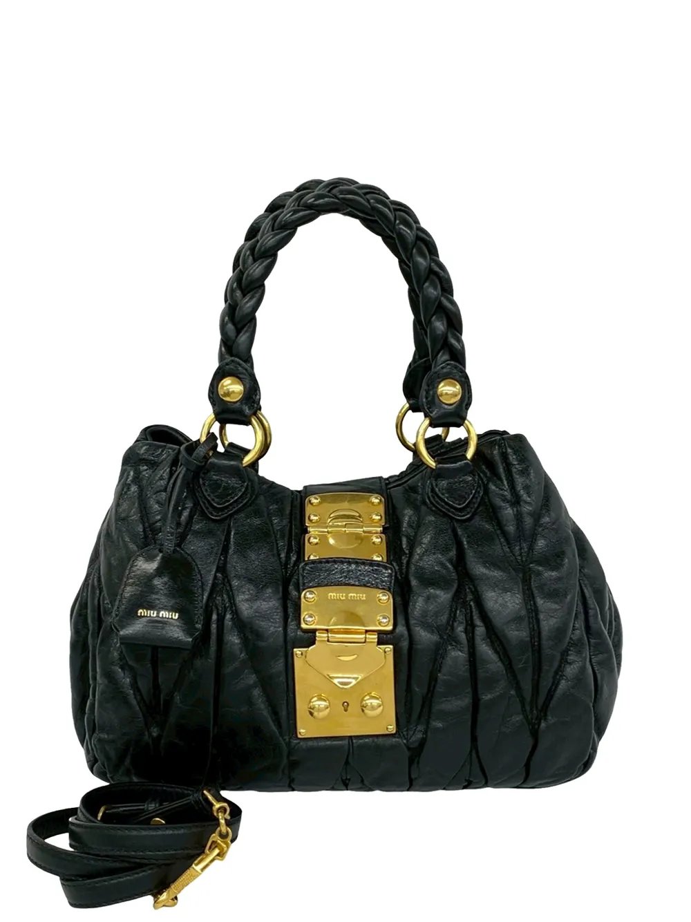 2010-2020 Matelasse Lux Lambskin Bauletto Aperto satchel