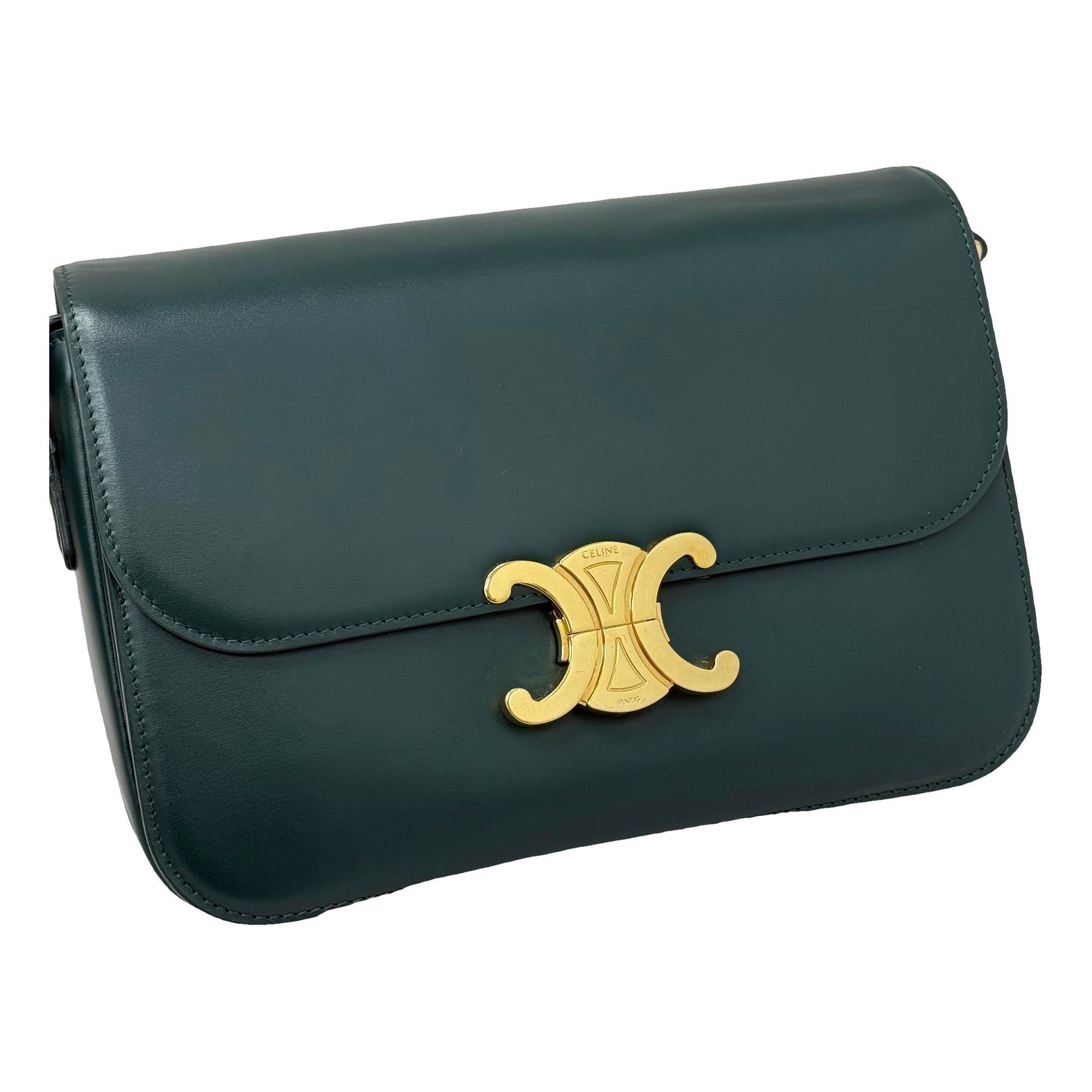 Triomphe leather handbag