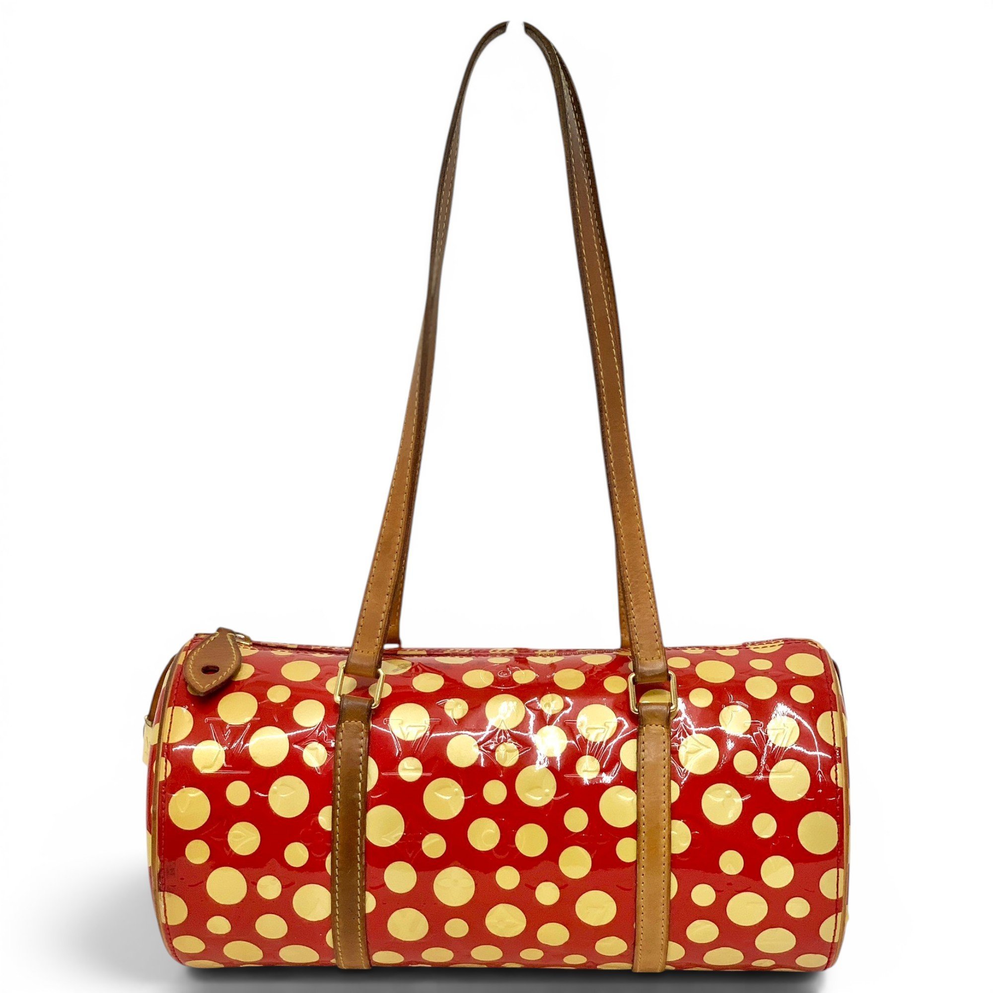 Papillon patent leather handbag