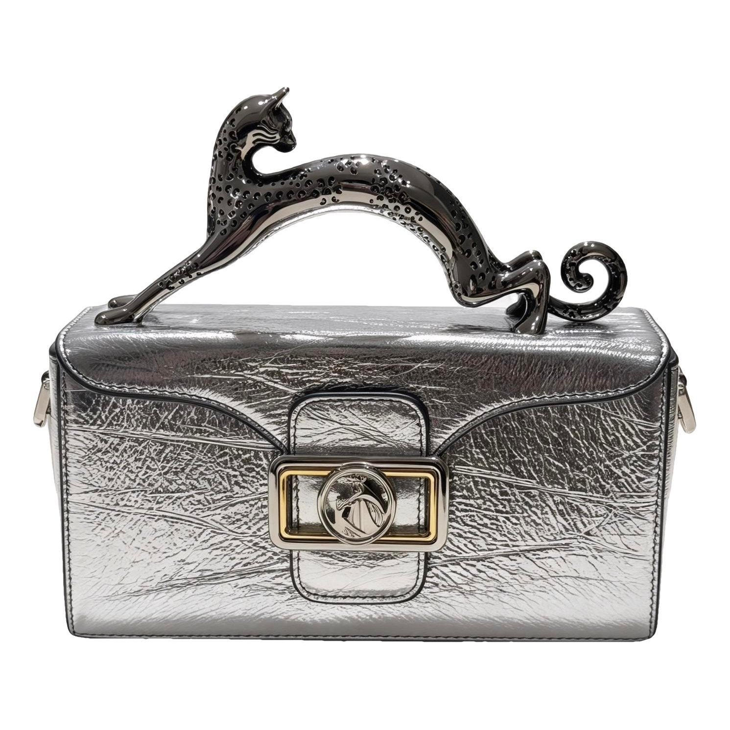 Pencil Chat leather handbag